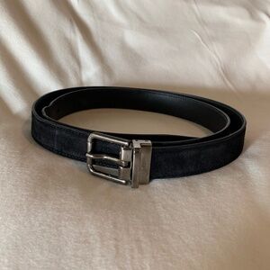 Dolce & Gabbana Black Suede Belt